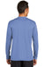 Port & Company PC380LS Mens Dry Zone Performance Moisture Wicking Long Sleeve Crewneck T-Shirt Carolina Blue Model Back