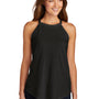 District Womens Perfect Tri Rocker Tank Top - Black