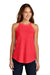 District DT137L Womens Perfect Tri Rocker Tank Top Red Frost Model Front