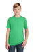 District DT130Y Youth Perfect Tri Short Sleeve Crewneck T-Shirt Green Frost Model Front