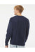 Independent Trading Co. IND5000C Mens Legend Crewneck Sweatshirt Classic Navy Blue Model Back