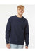 Independent Trading Co. IND5000C Mens Legend Crewneck Sweatshirt Classic Navy Blue Model Front