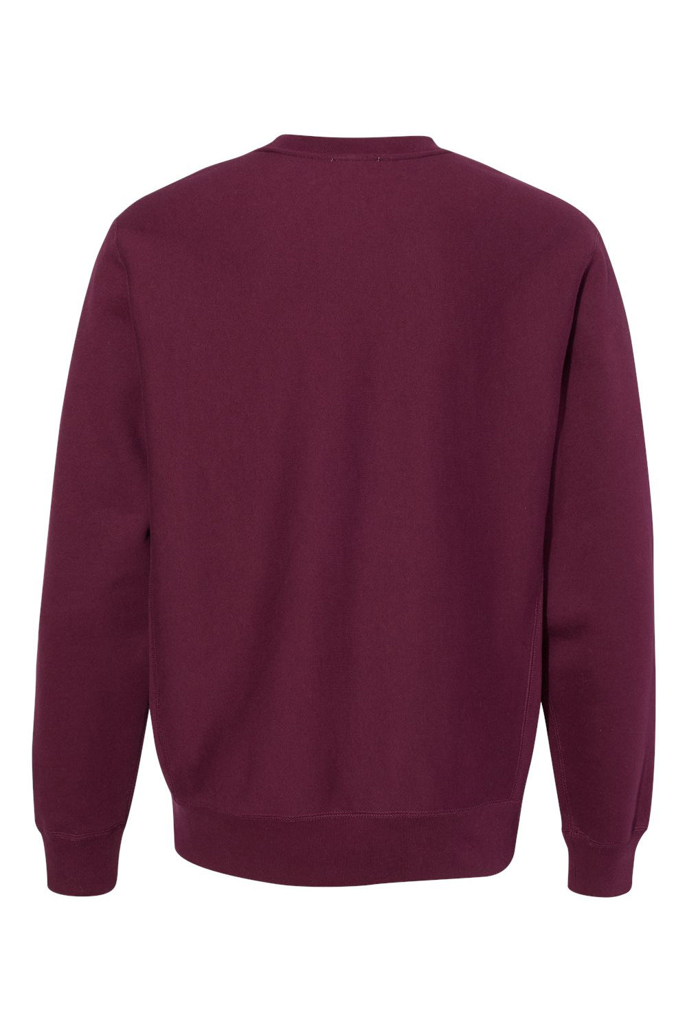 Independent Trading Co. IND5000C Mens Legend Crewneck Sweatshirt Maroon Flat Back