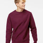 Independent Trading Co. Mens Legend Crewneck Sweatshirt - Maroon - NEW