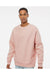 Independent Trading Co. IND5000C Mens Legend Crewneck Sweatshirt Dusty Pink Model Front