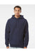 Independent Trading Co. IND5000P Mens Legend Hooded Sweatshirt Hoodie Classic Navy Blue Model Front