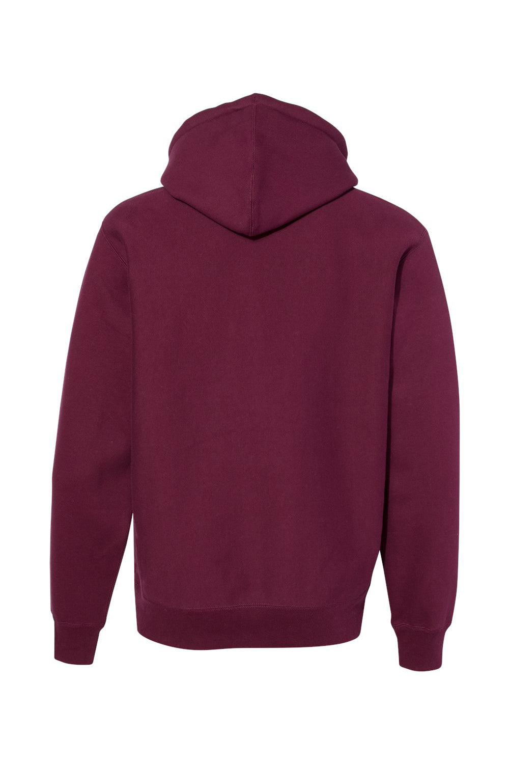 Independent Trading Co. IND5000P Mens Legend Hooded Sweatshirt Hoodie Maroon Flat Back