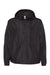 Independent Trading Co. EXP54LWP Mens 1/4 Zip Windbreaker Hooded Jacket Black Flat Front