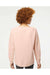 Independent Trading Co. PRM2000 Womens California Wave Wash Crewneck Sweatshirt Blush Model Back
