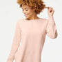 Independent Trading Co. Womens California Wave Wash Crewneck Sweatshirt - Blush Pink