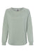 Independent Trading Co. PRM2000 Womens California Wave Wash Crewneck Sweatshirt Sage Green Flat Front