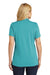 Port Authority LK110 Womens Dry Zone Moisture Wicking Short Sleeve Polo Shirt Aquamarine Model Back