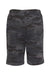 Independent Trading Co. IND20SRT Mens Fleece Shorts w/ Pockets Black Camo Flat Back