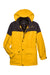 North End 88006 Mens 3-in-1 Water Resistant Full Zip Hooded Jacket Sunray Yellow/Black Flat Front