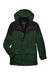 North End 88006 Mens 3-in-1 Water Resistant Full Zip Hooded Jacket Alpine Green/Black Flat Front