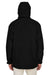 North End 88007 Mens 3-in-1 Water Resistant Full Zip Hooded Jacket Black Model Back