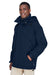 North End 88007 Mens 3-in-1 Water Resistant Full Zip Hooded Jacket Midnight Navy Blue Model 3q