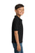 Gildan 8800B/G880B Youth DryBlend Moisture Wicking Short Sleeve Polo Shirt Black Model Side