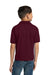 Gildan 8800B/G880B Youth DryBlend Moisture Wicking Short Sleeve Polo Shirt Maroon Model Back