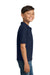 Gildan 8800B/G880B Youth DryBlend Moisture Wicking Short Sleeve Polo Shirt Navy Blue Model Side