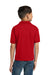 Gildan 8800B/G880B Youth DryBlend Moisture Wicking Short Sleeve Polo Shirt Red Model Back