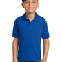 Gildan Youth DryBlend Moisture Wicking Short Sleeve Polo Shirt - Royal Blue