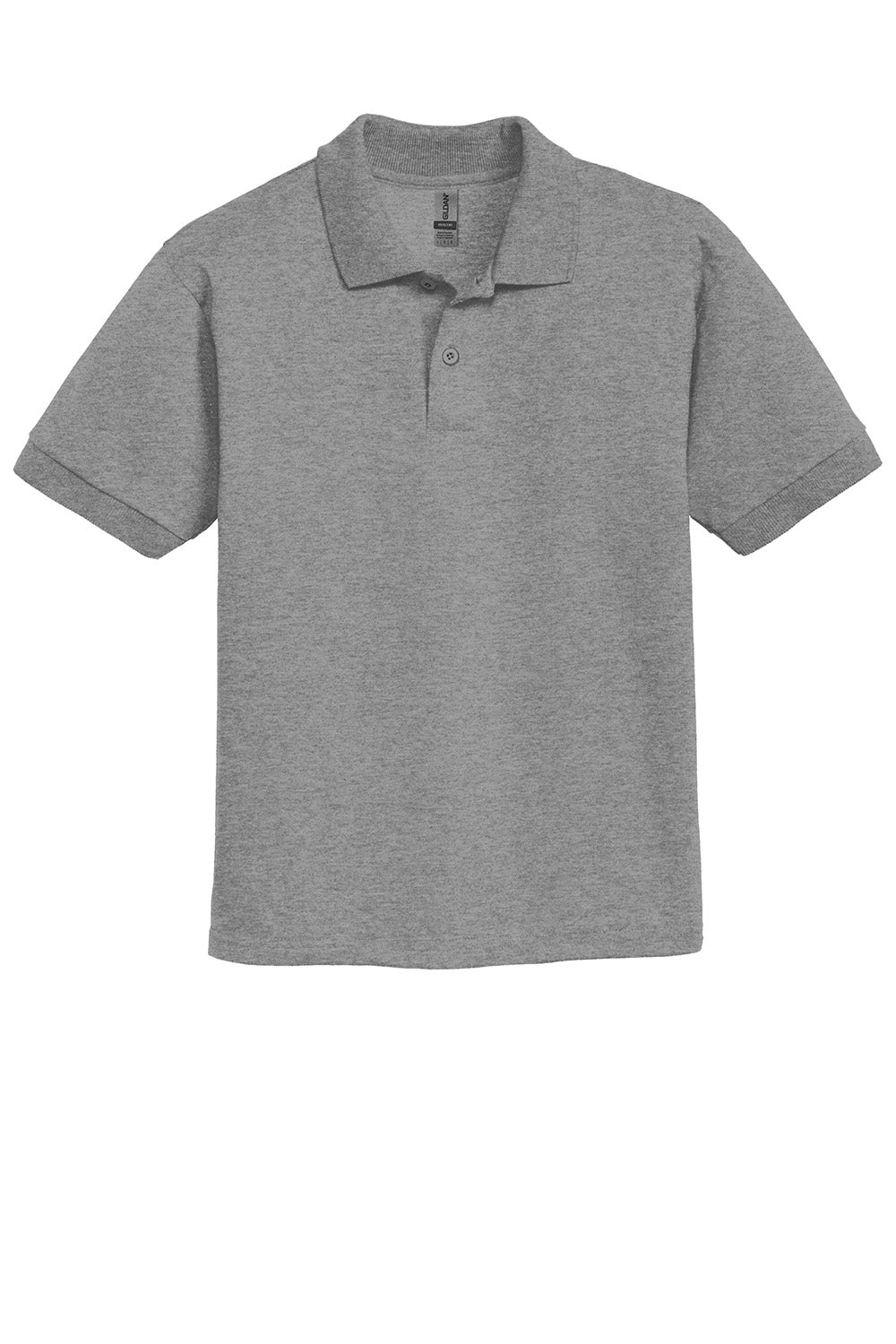 Gildan 8800B/G880B Youth DryBlend Moisture Wicking Short Sleeve Polo Shirt Sport Grey Flat Front