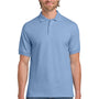 Gildan Mens DryBlend Moisture Wicking Short Sleeve Polo Shirt - Light Blue