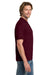 Gildan 8800/G880 Mens DryBlend Moisture Wicking Short Sleeve Polo Shirt Maroon Model Side