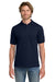 Gildan 8800/G880 Mens DryBlend Moisture Wicking Short Sleeve Polo Shirt Navy Blue Model Front