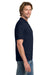 Gildan 8800/G880 Mens DryBlend Moisture Wicking Short Sleeve Polo Shirt Navy Blue Model Side