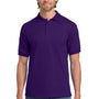 Gildan Mens DryBlend Moisture Wicking Short Sleeve Polo Shirt - Purple