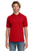 Gildan 8800/G880 Mens DryBlend Moisture Wicking Short Sleeve Polo Shirt Red Model Front