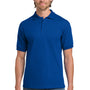 Gildan Mens DryBlend Moisture Wicking Short Sleeve Polo Shirt - Royal Blue