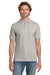 Gildan 8800/G880 Mens DryBlend Moisture Wicking Short Sleeve Polo Shirt Sand Model Front