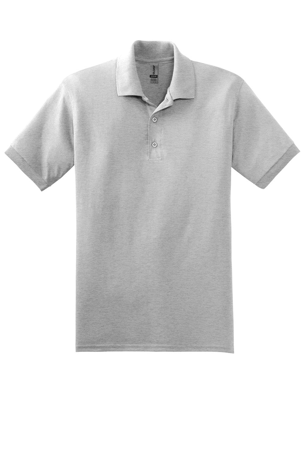 Gildan 8800/G880 Mens DryBlend Moisture Wicking Short Sleeve Polo Shirt Ash Grey Flat Front