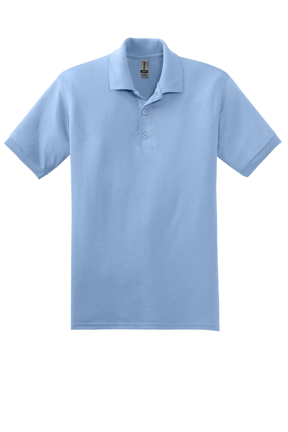 Gildan 8800/G880 Mens DryBlend Moisture Wicking Short Sleeve Polo Shirt Light Blue Flat Front