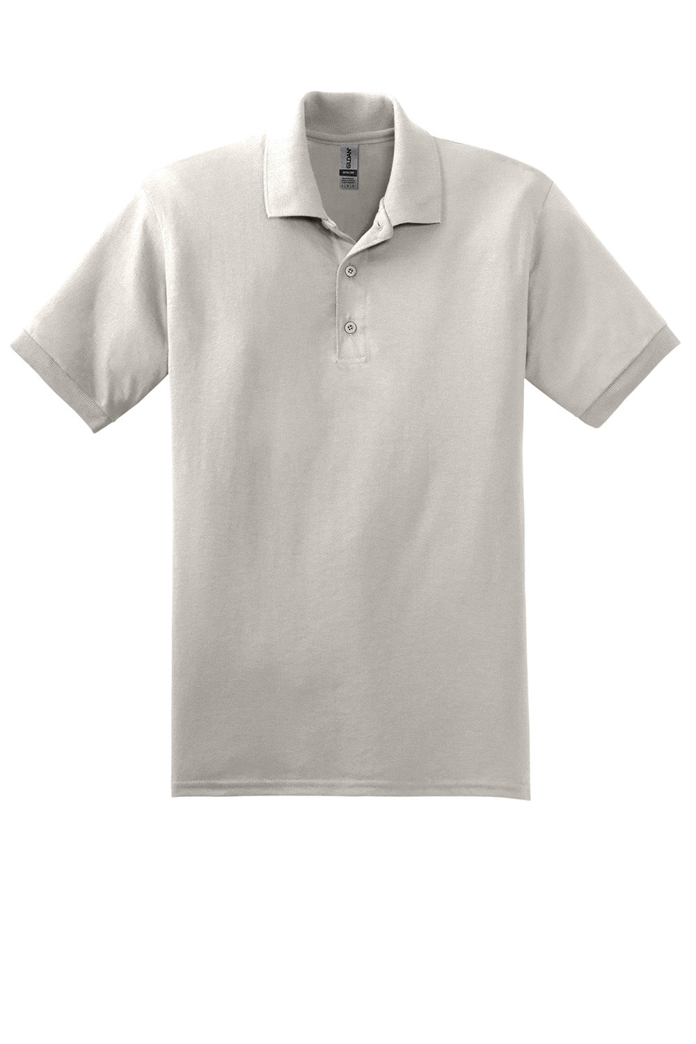 Gildan 8800/G880 Mens DryBlend Moisture Wicking Short Sleeve Polo Shirt Sand Flat Front