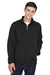 North End 88099 Mens Performance Water Resistant Full Zip Jacket Black Model Front