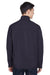 North End 88099 Mens Performance Water Resistant Full Zip Jacket Midnight Navy Blue Model Back