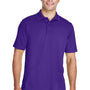 Core 365 Mens Origin Performance Moisture Wicking Short Sleeve Polo Shirt - Campus Purple