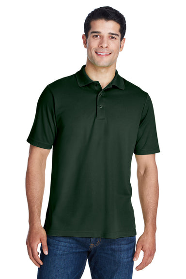 Core 365 88181/88181T Mens Origin Performance Moisture Wicking Short Sleeve Polo Shirt Forest Green Model Front