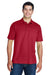 Core 365 88181/88181T Mens Origin Performance Moisture Wicking Short Sleeve Polo Shirt Classic Red Model Front