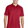 Core 365 Mens Origin Performance Moisture Wicking Short Sleeve Polo Shirt - Classic Red