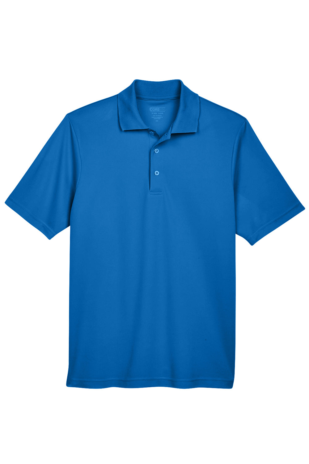 Core 365 88181/88181T Mens Origin Performance Moisture Wicking Short Sleeve Polo Shirt True Royal Blue Flat Front