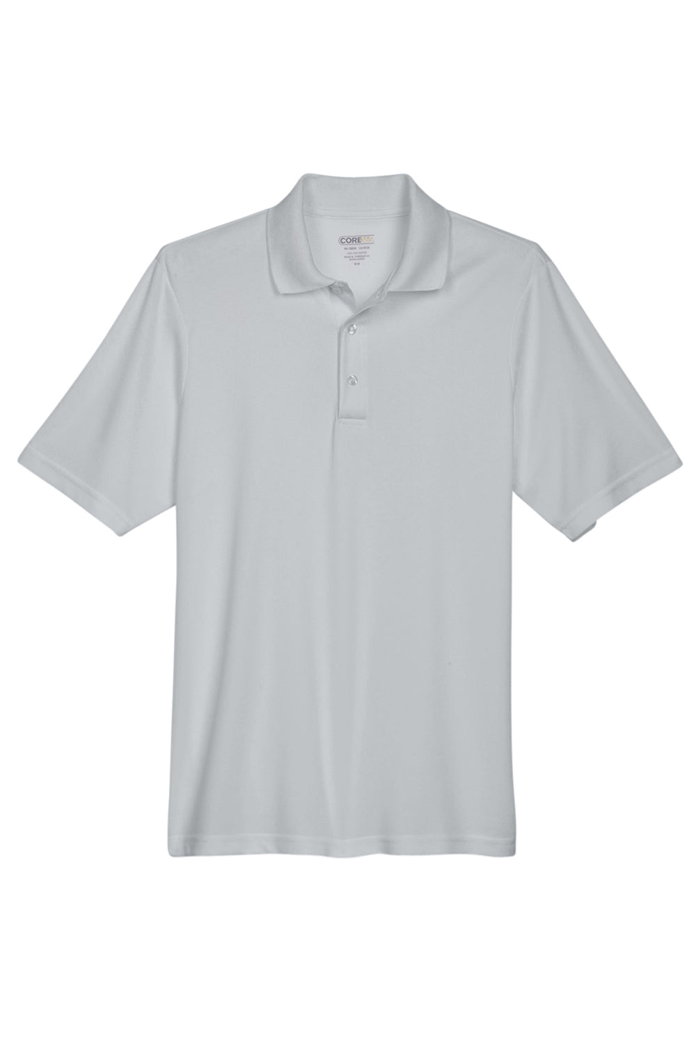 Core 365 88181/88181T Mens Origin Performance Moisture Wicking Short Sleeve Polo Shirt Platinum Grey Flat Front