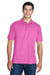 Core 365 88181/88181T Mens Origin Performance Moisture Wicking Short Sleeve Polo Shirt Charity Pink Model Front