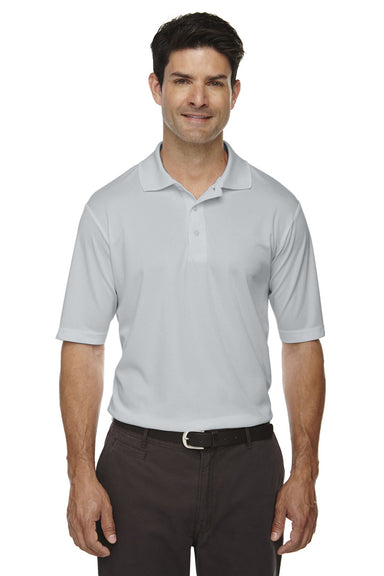 Core 365 88181/88181T Mens Origin Performance Moisture Wicking Short Sleeve Polo Shirt Platinum Grey Model Front