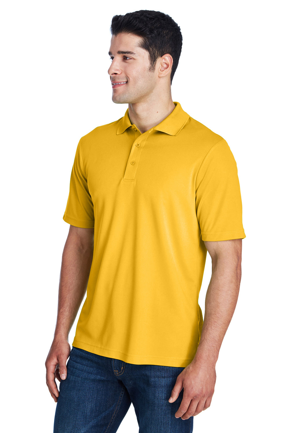 Core 365 88181/88181T Mens Origin Performance Moisture Wicking Short Sleeve Polo Shirt Campus Gold Model 3q