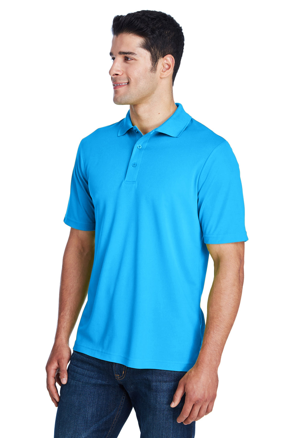 Core 365 88181/88181T Mens Origin Performance Moisture Wicking Short Sleeve Polo Shirt Electric Blue Model 3q